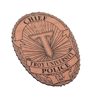 Troy University Police Badge SVG
