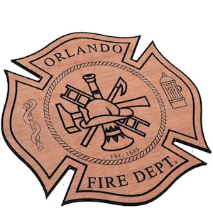 Distintivo del dipartimento dei vigili del fuoco di Orlando SVG