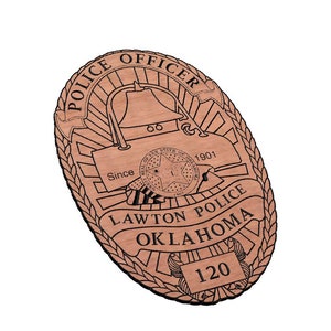 Lawton Polizei Abzeichen SVG