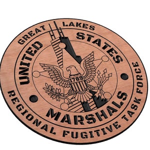 US Marshals Regional Fugitive Task Force Great Lakes Patch SVG