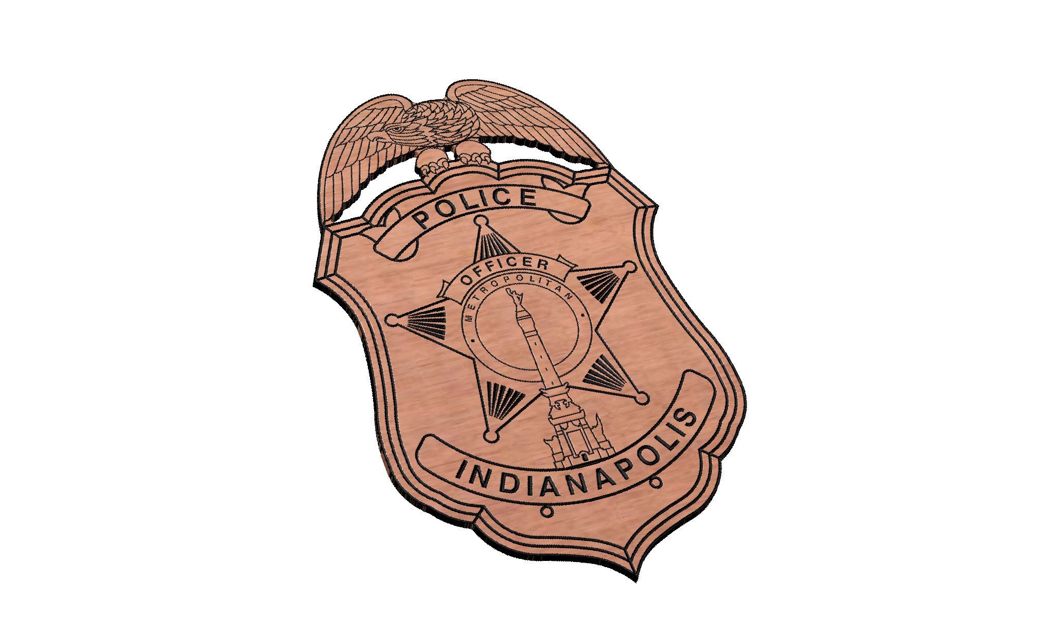 キャプテン警察バッジ インディアナポリス インディアナポリス警察バッジ SVG - Etsy 日本
