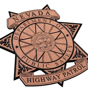 Insigne de police de la patrouille routière du Nevada SVG