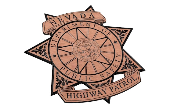 Nevada Highway Patrol Police Badge SVG CNC Laser - Etsy