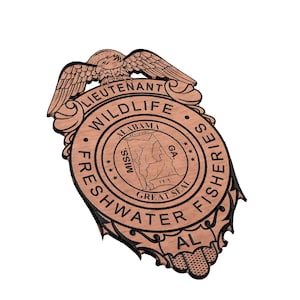 Wildlife Police Badge SVG