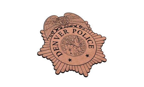 Denver Police Badge SVG CNC Laser - Etsy