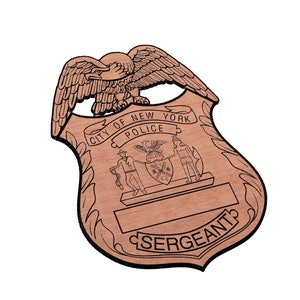 New York City Sergeant Police Badge SVG