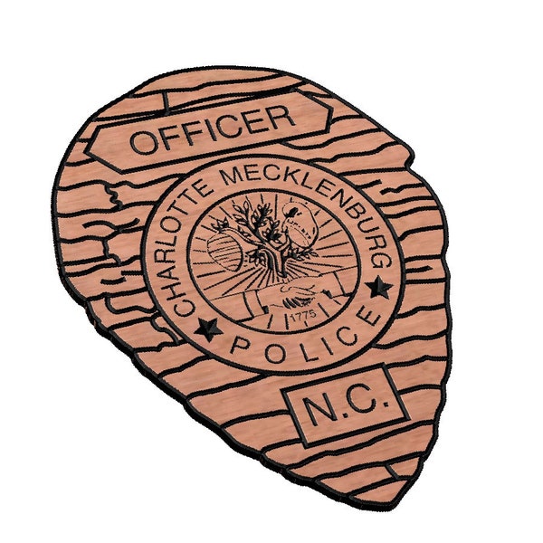 Charlotte Mecklenburg Police Badge SVG