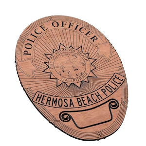 Hermosa Beach Police Badge SVG