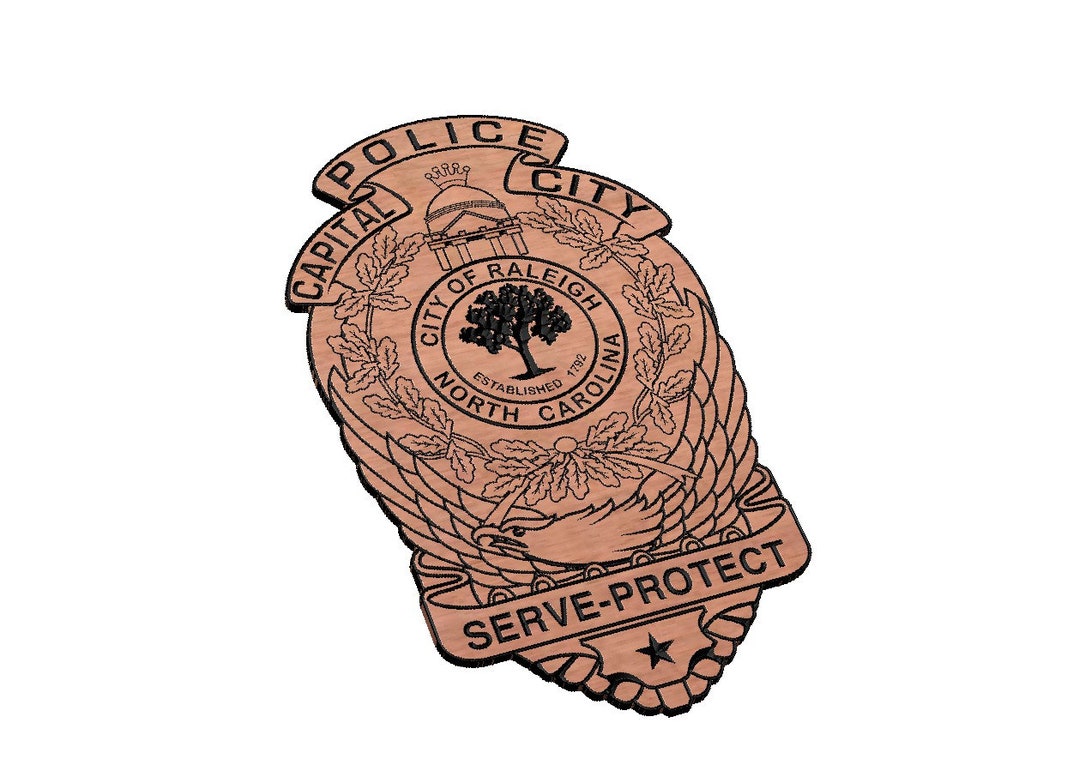 Raleigh Police Badge SVG Etsy