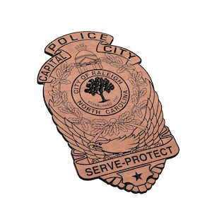Raleigh Police Badge SVG