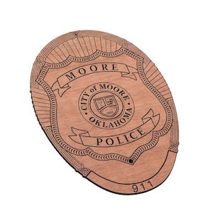 City of Moore Police Badge SVG