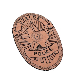 Uvalde Police Badge SVG