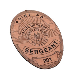 Point Police Badge SVG