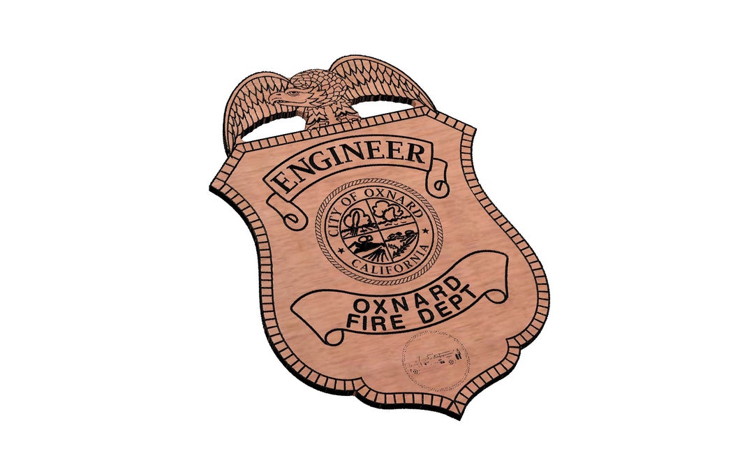 Oxnard Fire Department Badge SVG CNC Laser - Etsy