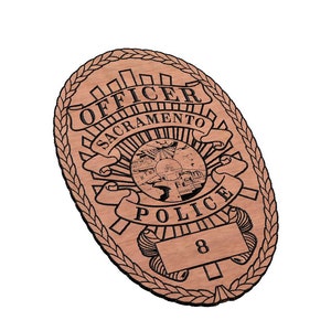Sacramento Police Badge SVG