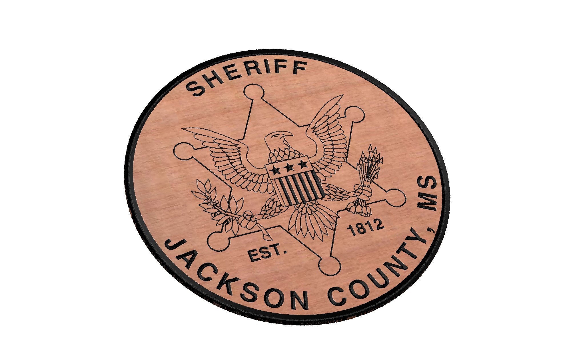 Jackson County Sheriff Patch SVG CNC Laser - Etsy