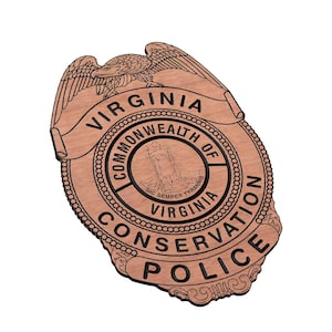 Virginia Conservation Police Badge SVG CNC Laser