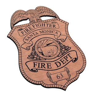 Distintivo del dipartimento dei vigili del fuoco di Santa Monica SVG