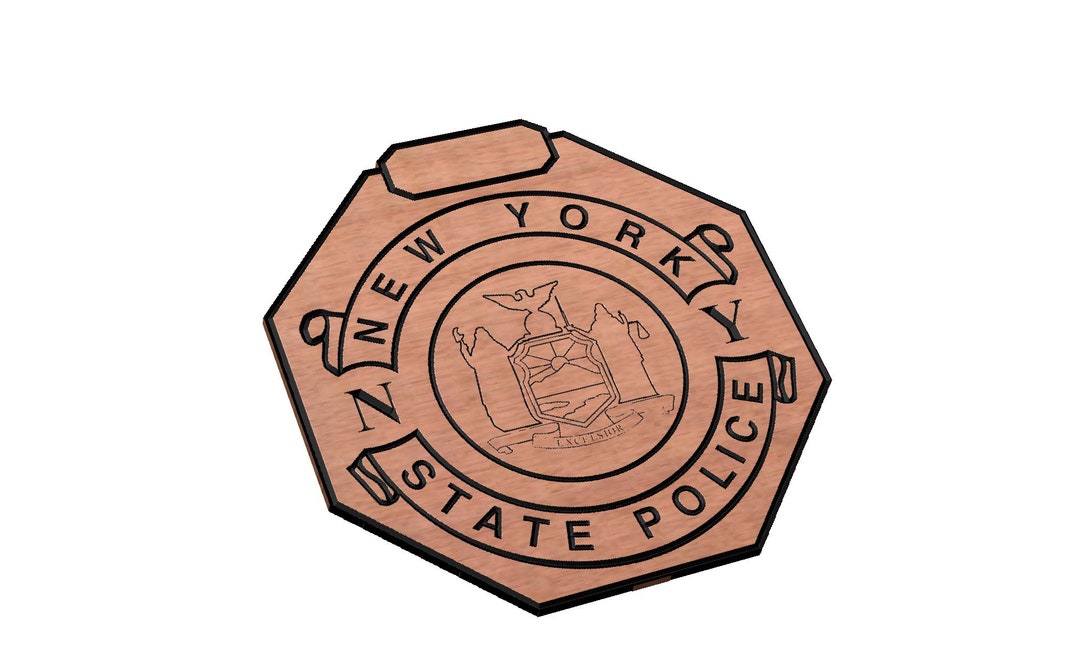 New York State Trooper Police Badge SVG Etsy