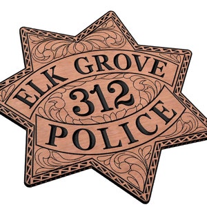 Elk Groove Police Badge SVG