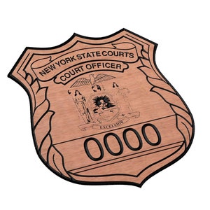 Court Police Badge SVG