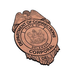 Delaware Department of Corrections  Police Badge SVG