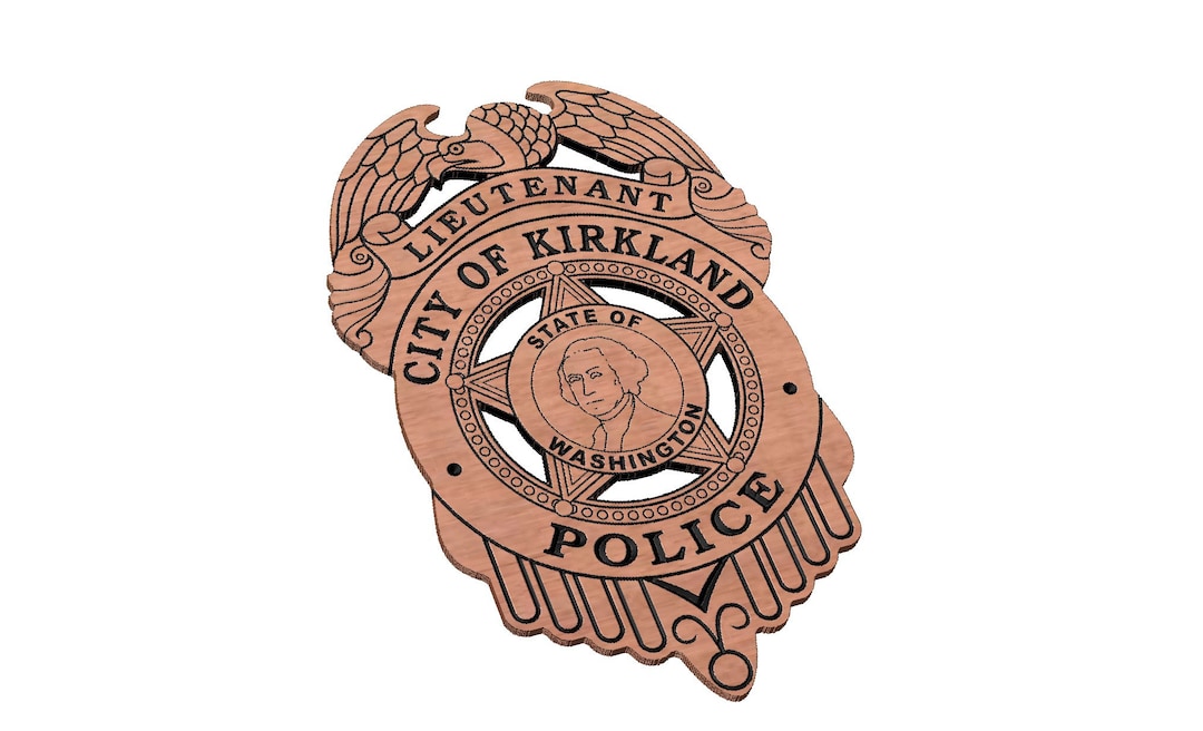 City of Kirkland Police Badge SVG Etsy