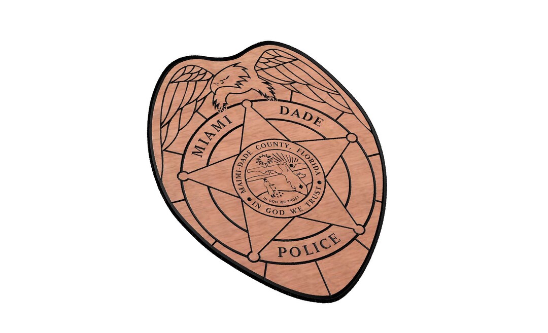 Miami Dade County Police Badge SVG - Etsy
