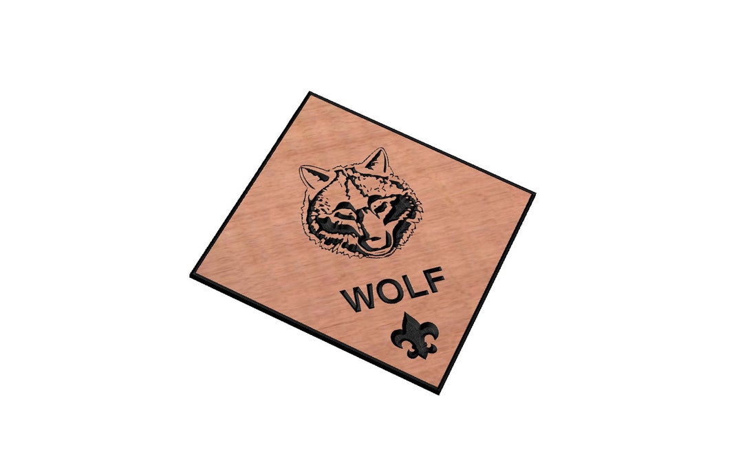 Wolf Cub Scout Badge SVG Etsy