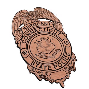Connecticut State Police Sergeant Police Badge SVG