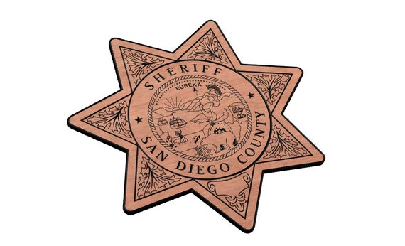 San Diego County Sheriff Badge SVG - Etsy