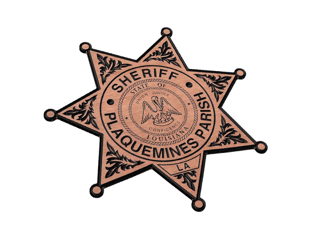 Plaquemines Parish Sheriff Badge SVG Etsy