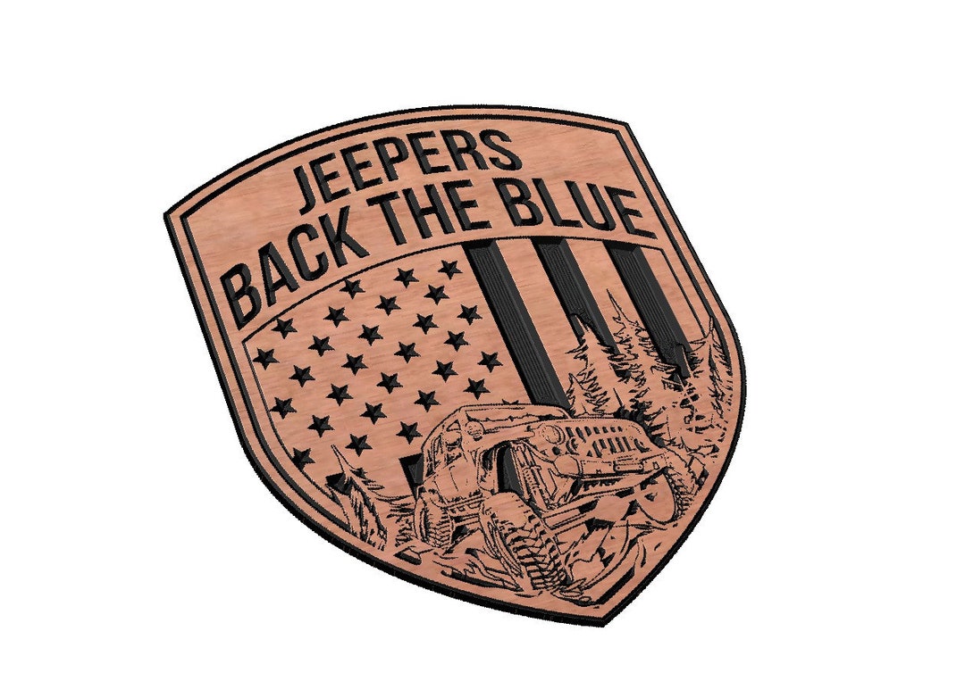 Jeepers Back the Blue Etsy
