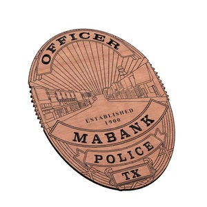 Mabank Police Badge SVG