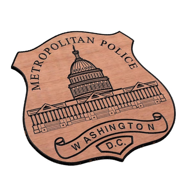 DC Metro Police Badge SVG