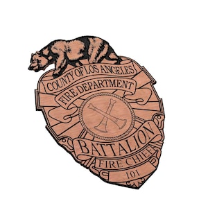 Insigne de chef des pompiers du comté de Los Angeles SVG