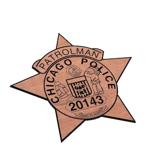 Distintivo antigo da polícia de Chicago SVG