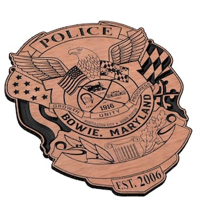 Bowie Police Badge SVG