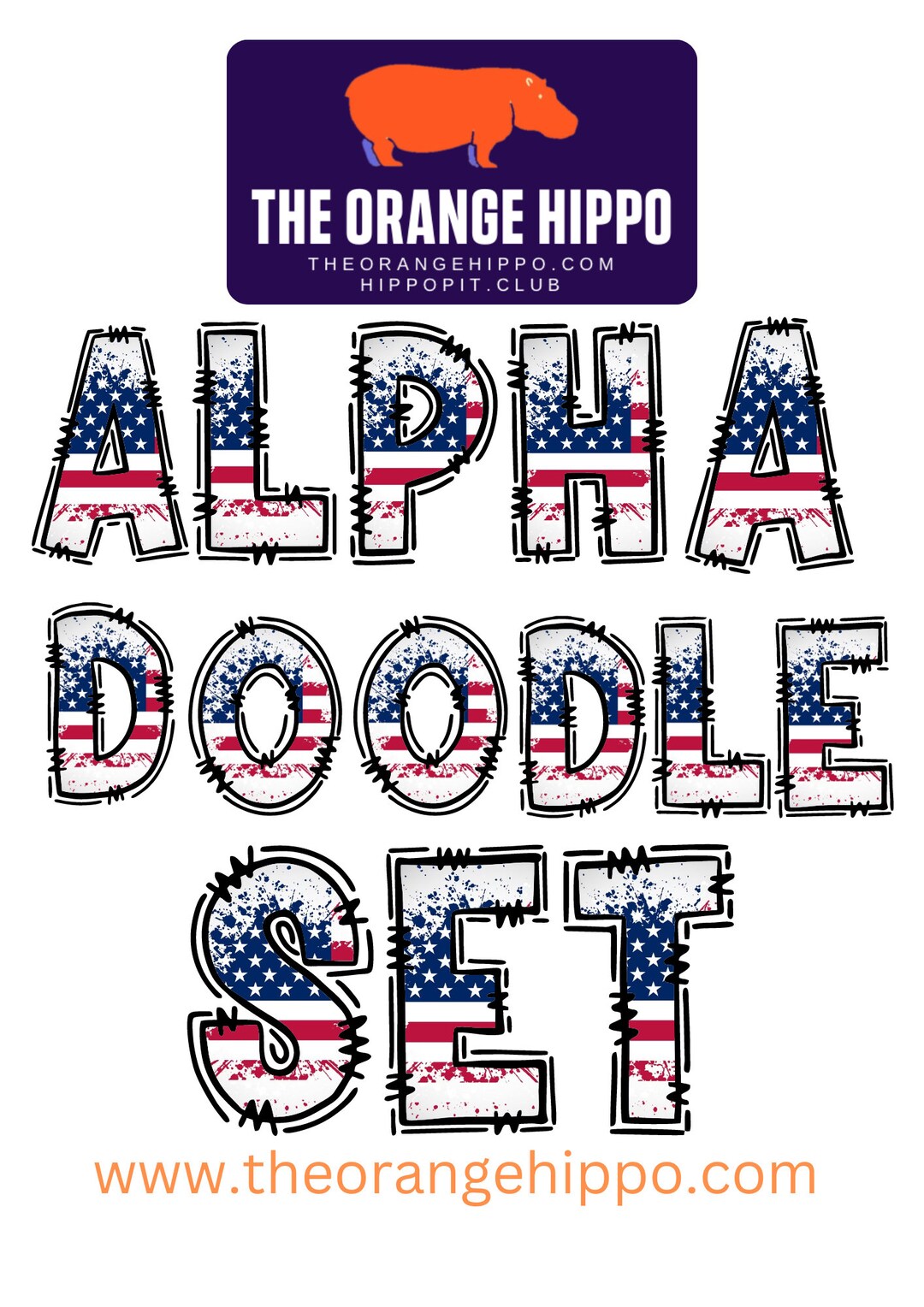 Doodle Letters - Alpha Plus Numbers Flags Ver 4 PNG ONLY - Etsy