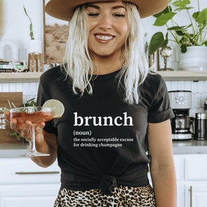 Brunch Noun T- Shirt, Fun/Funny, Drinking Shirt (Unisex T-Shirt)