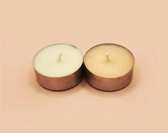 White Tealight Candle, Small Unscented Wax Tea Light for Home Decor & Relaxation, Minimalist Single Candle, Perfect Gift for Spa Yoga Use
