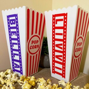 Personalised Popcorn Box - Popular Party Filler Idea - Movie Night