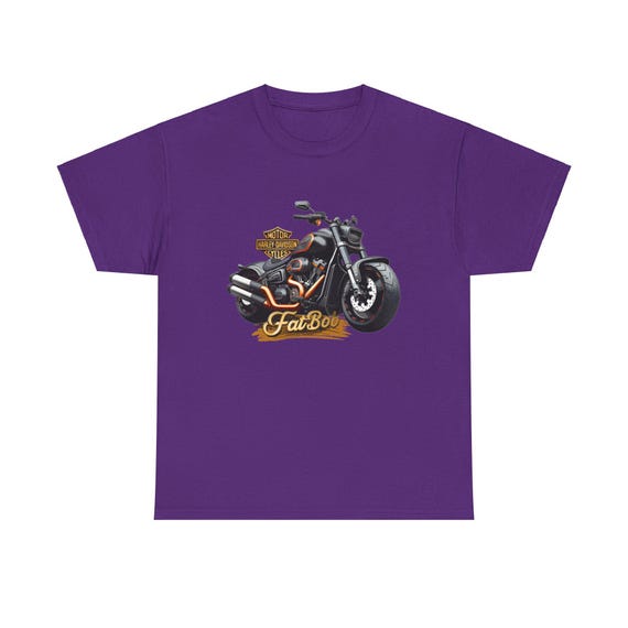 Harley Davvidson Fat Bob Tshirt, Biker T-shirt, Motorcycle