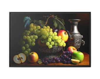 フルーツ4 印象派の静物画 様々なフルーツの油絵 デジタルダウンロード