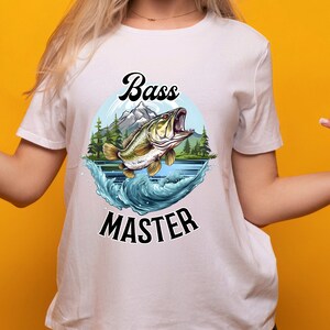 Bass Master Tshirt, Angeln tshirt, Bass Fisch tShirt, lustiges Angeln T-Shirt, Unisex T-Shirt