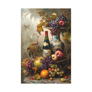 静物画フルーツ絵画オリジナルフルーツ油絵ブドウの壁アート