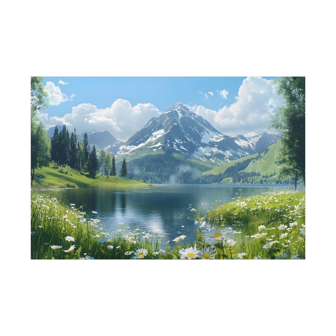 Canvas Wall Art, Scenic Summer Landscape Print, Nature Photography