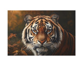 トラの絵画アートプリント、野生動物のホームデコレーション - Etsy 日本