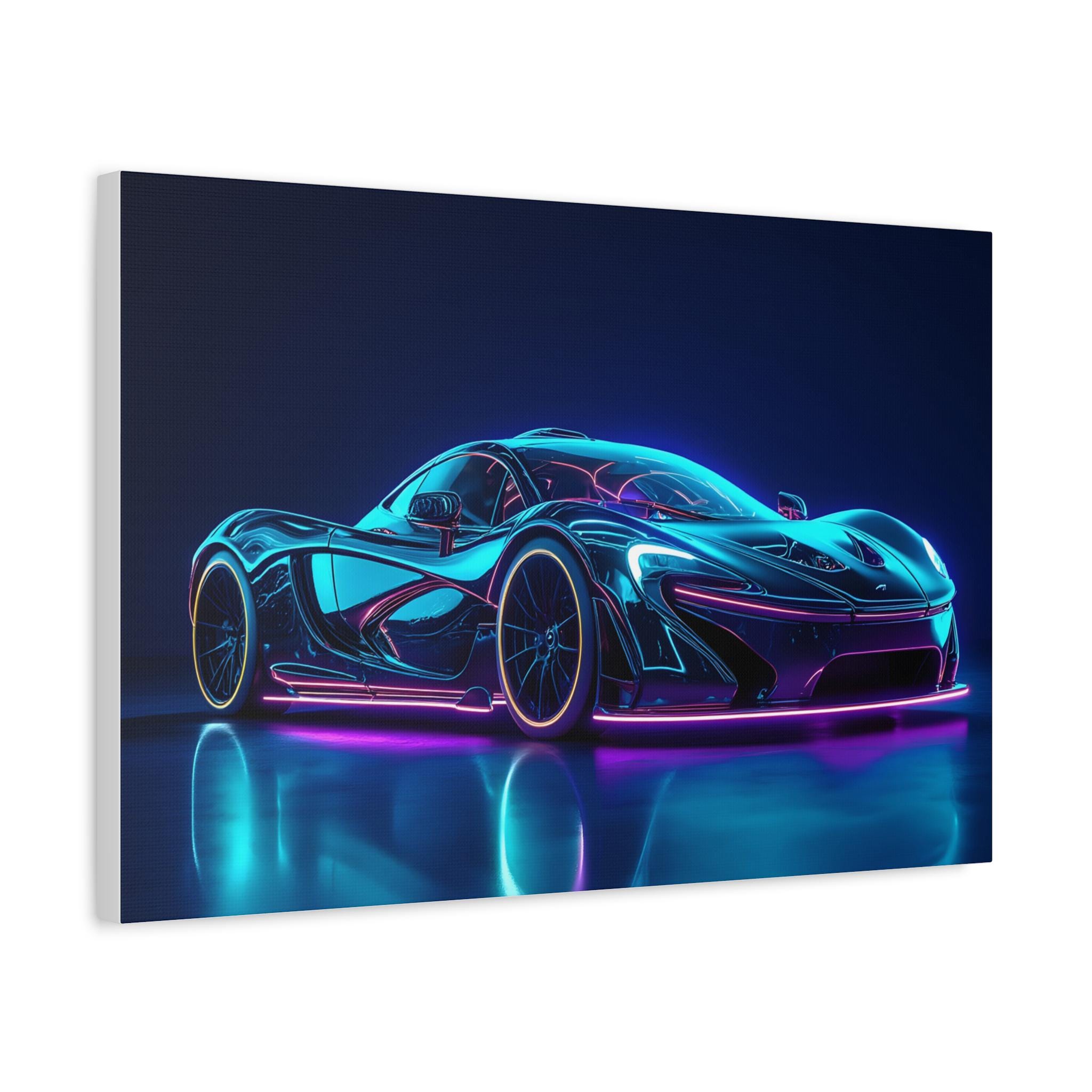 Poster Mural Toile McLaren P1 - Impression D'art Moderne Couleur Orange