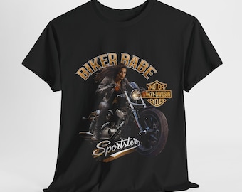 Biker Babe Tshirt, Harley Davidson Sportster T-shirt, Biker tee, Girl Motorcycle tshirt, Biker Tshirt, Motorcycle Gifts For Women